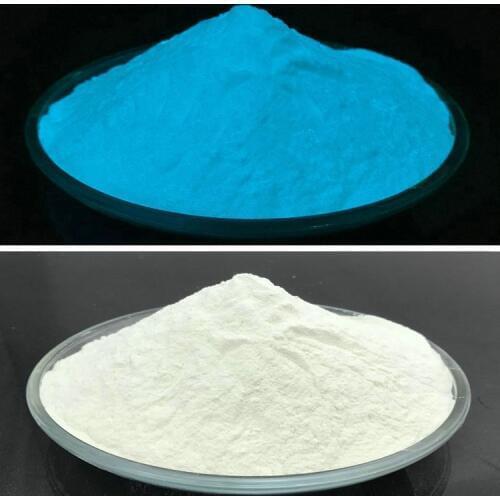 Dofuny 50g Glow in Dark Dust Powder,Nail Glitter Art Decorations Green Sky Blue dark blue luminous powder phosphor pigment