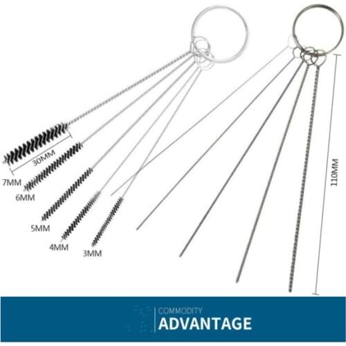 Carburetor Carbon Dirt Jet Remove Set 5 pcs Cleaning Needles 5 pcs Brushes Tool Kits Car Accessories