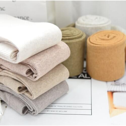 New Warm Pantyhose Tights High Elastic Waist Thick Stockings Tights Female Striped Pantyhose Solid Color Autumn Winter Tights