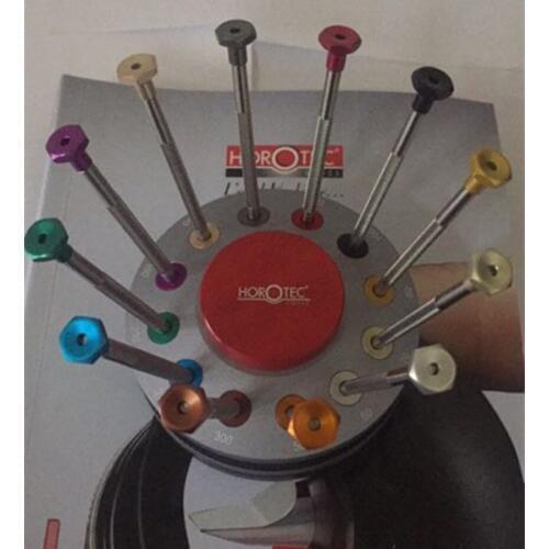 MSA01.218WATCHMAKERS ERGONOMIC 12 PIECE SCREWDRIVER SET slot type screwdriver TO repair the watch 0.5-3.0 have cartridges