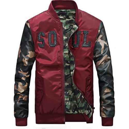 Spring Autumn Jacket Men Camouflage Military Jacket Men Baseball Collar Print Bomber Jacket Men Coat Chaquetas Hombre M-XXXL