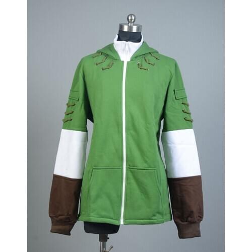 Link Hoodie Men Zipper Coat Jacket Sweater Cosplay Costume