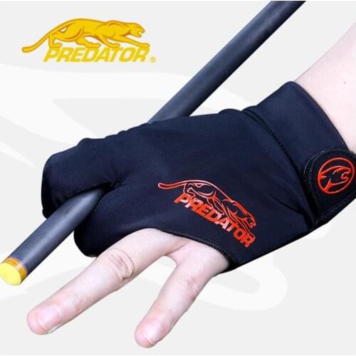 PREDATOR Professional Pool Cue Snooker Cue Gloves Three-finger Mitts Non-slip Left-handed Comfortable Billiard Accessories 2019