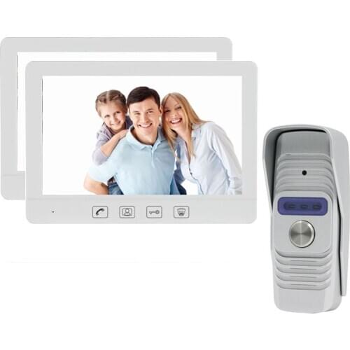 Wired Video Door Phone Intercom Doorbell System 10'' TFT-LCD Monitor Screen With IR CCD Outdoor Camera Video Door Bell On Sale