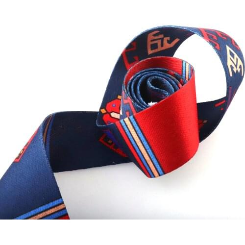 38mm Poly Webbing Purse Straps Blue Fabric Belt Handle Canvas Webbing Key Fobs Strap Colorful Bag Strap Webbing Crossbody Strap