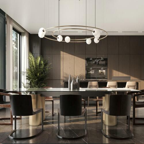 Nordic postmodern creative glass living room chandelier art bedroom study designer model room chandelier