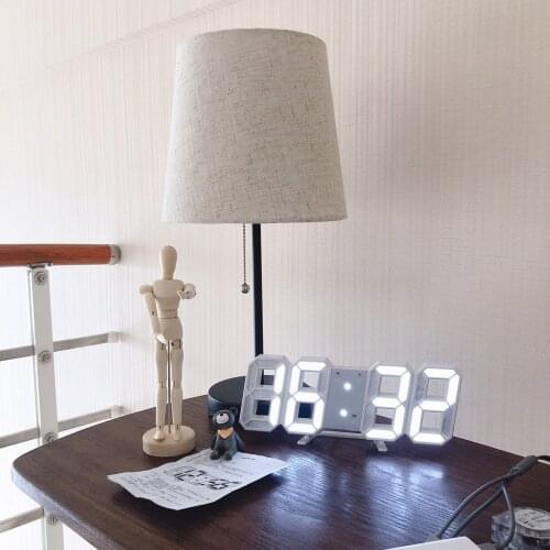 LED 3D Clock Modern Design Stand Hanging LED Digital Clock Alarm Electronic Dimming Backlight Table Clock for Room Home Decor