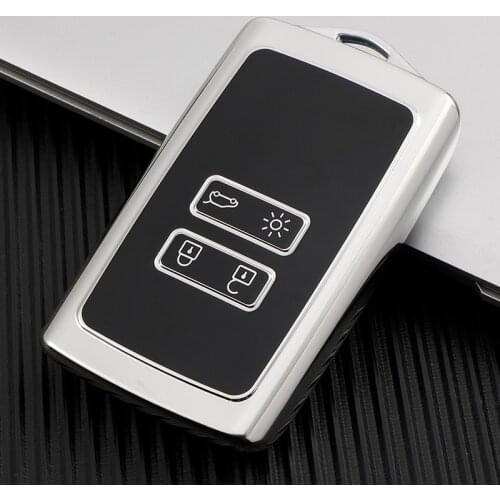 TPU Car Remote Key Case Cover for Renault Fluence Duster Megane Kadjar Clio Car Styling