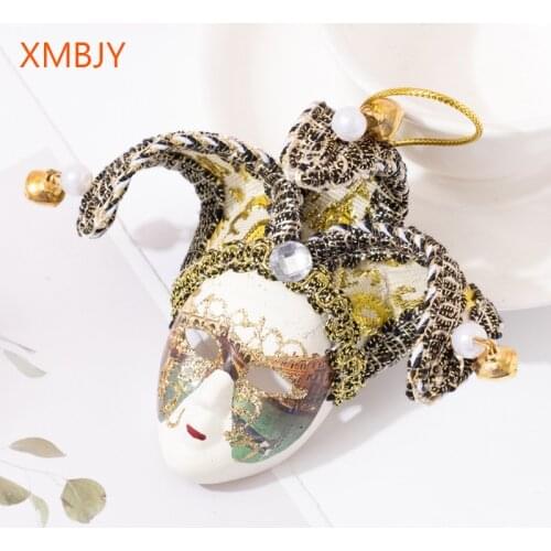 Venetian Mask Italy Refrigerator Magnets Sticker Bell Clown Party Decoration Magnetic Stickers Fridge Magnets Home Decoration