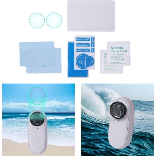 Screen Protector Designed for GO 2 Action Camera Tempered Glass Anti-Bubble Anti-Fingerprint Anti-Dust Anti-Scrach