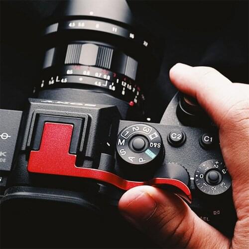 1pc Camera Hot Shoe Thumb Grip Metal Finger Handle Finger Grip For Sony A7R4 Replacement