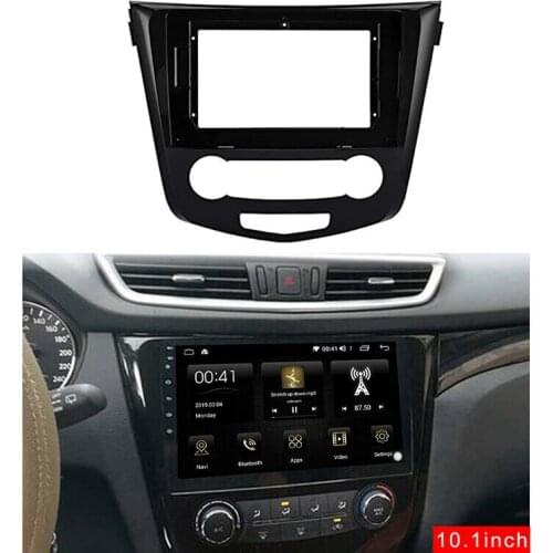 10.1Inch Car Stereo Fascia Panel Frame DVD Panel Bezel Frame Installation Trim Kit Fit for NISSAN Qashqai 2015-2019