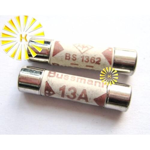 100PCS x BS1362 13A 15A 20A 10A 5A 3A 2A 1A 250V 6*25mm Ceramic Fuse For Multimeter Instrument