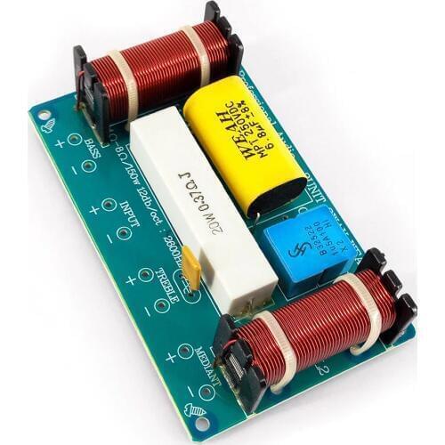 2PCS 120W 3 Way Speaker Frequency Divider Loudspeaker Crossover Filter Circuit for loudspeaker box