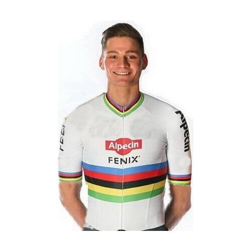 2020 Alpecin Fenix Team White Mens Only Cycling Jersey Short Sleeve Bicycle Clothing Quick-Dry Riding Bike Ropa Ciclismo