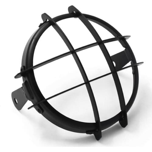 5.75 inch 6.5 inch GN125 Retro Scrambler Motorcycle Modified 5inch Headlight Protection Cover Light Grid Grille headlight guard