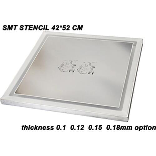 Free Shipping DHL SMT Stencil 42*52CM Customized SMT Stencil Laser steel stencil with frame Laser for PCB smt soldering