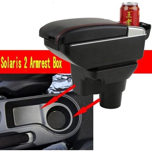 For 2017 KIA Rio 4 Rio X-line armrest box central Store content box cup holder ashtray interior car-styling accessories