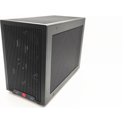 F4 computer case all aluminum A4 tower water-cooled itx in-line