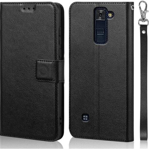 Luxury Flip Case for LG K8 Lte K350e K350ds K350tr K350N K350 Cover Original Book Design Leather Phone Coque Wallet Capa Stand