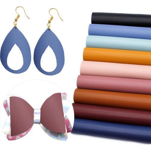 David accessories 20*33cm Solid Color Faux Synthetic Leather For Bow Sheets bags Wallet Phone Case Scrapbook DIY Crafts,1Yc8106