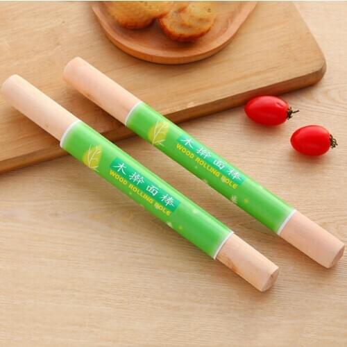 28cm Wooden Rolling Pin Solid Wood Household Kitchen Tools Large Wooden Rolling Pin Bag Dumpling Skin Rolling Pin Rolling Pin