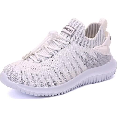 Children Shoes For Boys Sneakers Kids Casual Shoes Girls Sneakers Breathable Mesh Elastic band Anti-slippery Fashion School 2021