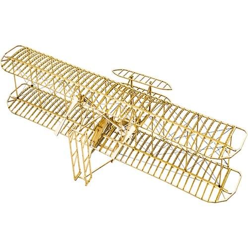 DWH VC01 1:18 Scale 510mm Wingspan DIY Airplane Static Wooden Model Aircraft 3D Puzzle Craft Kit Aeroplane with Wooden Box Brain