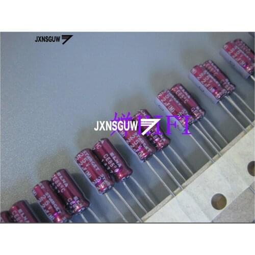 10PCS ELNA STARGET 25V22UF 5X11MM starget 25UF 22V Red Robe Copper foot audio electrolytic capacitor 25uF/22V