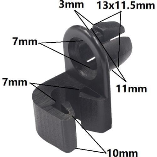 KA LI LI 15Pcs For Peugeot Pontiac Chevy Oldsmobile Buick Door Lock Latch Rod 7mm Size Nylon Retaining Clips