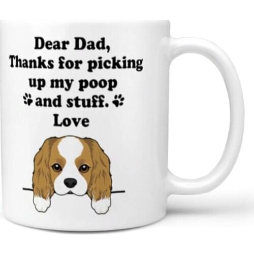 Pretty Pattern Coffee Mug Eco-Friendly White High Gloss Ceramic Mug Pretty Insulated Milk Cup Beer Cup Customized Handle Cup