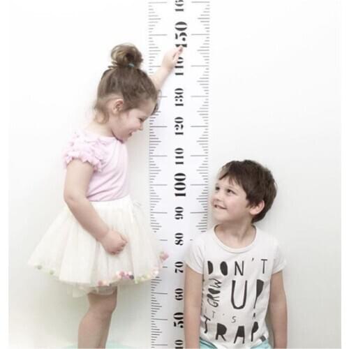 INS Nordic Baby Height Ruler Growth Chart Kids Room Decoration Height Measure Hanging Rulers Wall Sticker Home Decor Photo Props
