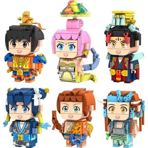 MY83005-83010 Ancient Mythology Immortal Brickheadz Small Particles Assembled Building Blocks Assembled Toys for Children Gifts