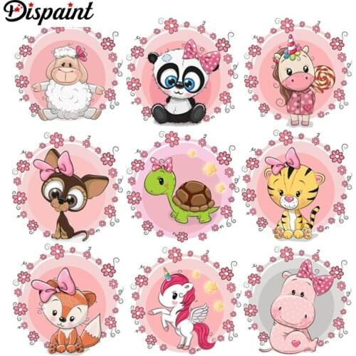 Dispaint Full Square/Round Drill 5D DIY Diamond Painting "cartoon animals" 3D Embroidery Cross Stitch 5D Home Decor Gift