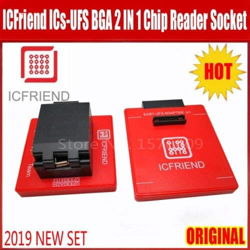 NEWEST ORIGINAL Moorc UFS adapters socket ICFriend ICs-UFS 2IN1 support UFS BGA254 BGA153 with EASY JTAG PLUS box work