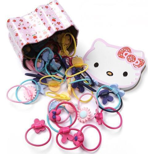 40pcs / girl cute colorful cartoon small hair hoop cute children gift head rope headband children fashion hair accessories