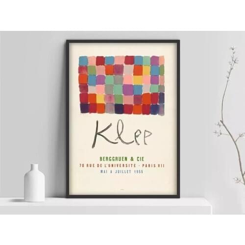 Poster, Art Print, Bergrunen & Cie poster, exhibition poster, Modern Minimalist, Klee Wall Art, Wa