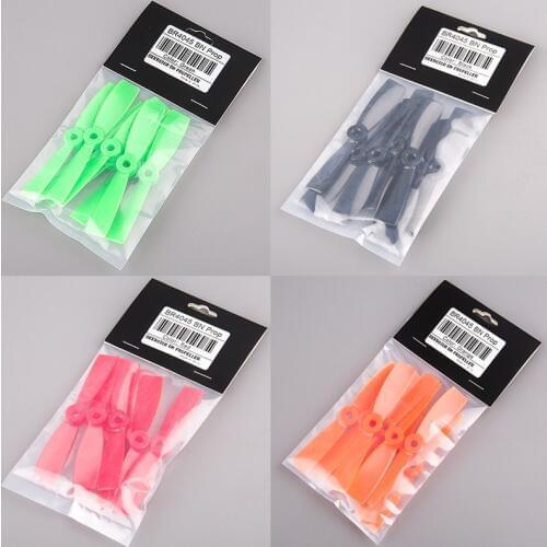 4pairs/bag BeeRotor 4x4.5'' 4045 Bullnose Propeller Props For DIY Small Planes FPV Multi-rotors Drone Pro MIX Color