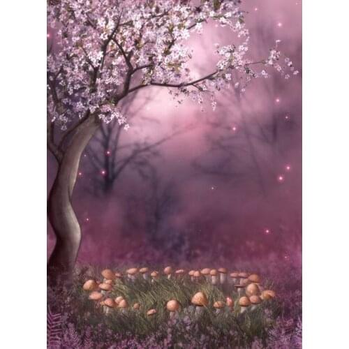 Fairy Tale Photo Backdrop Purple Backdrop Studio Newborn Background bg-327