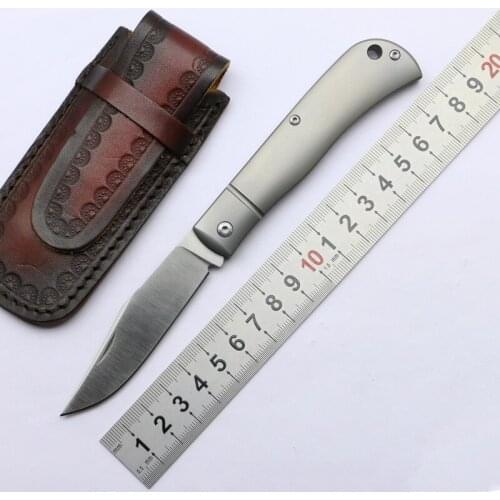 LOVOCOO HJ110 folding knife S35VN blade titanium handle camping hunting outdoor survival kitchen fruit knives practical EDC tool