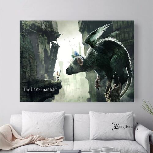 The Last Guardian Game Painted Canvas Painting Posters And Prints For Living Room No Framed Wall Art Picture Home Decor