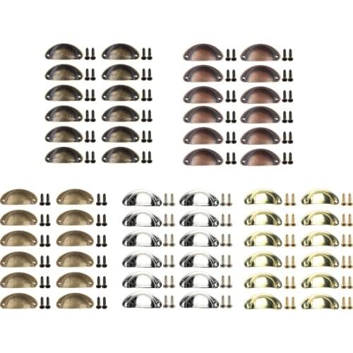 12Pcs Cabinet Pulls Handle Kitchen Modern Hardware for Drawer Dresser Door Cupboard Wardrobe Bedroom Furniture