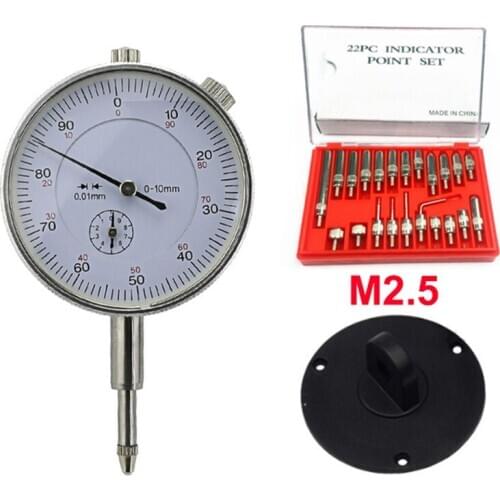 22Pcs Steel Dial Indicator Point Set M2.5 or 4-48 Thread Tip For Dial & Test Indicators