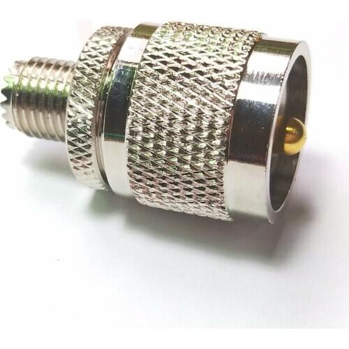 50PCS brass UHF Adapter PL-259 UHF Plug Jack Male To Mini UHF Female Jack RF