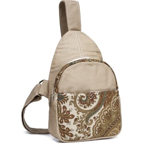 Annmouler Fashion Women Chest Bag Quality Shoulder Bag Bohemian Style Hobo Bag Patchwork Zipper Crossbody Purse