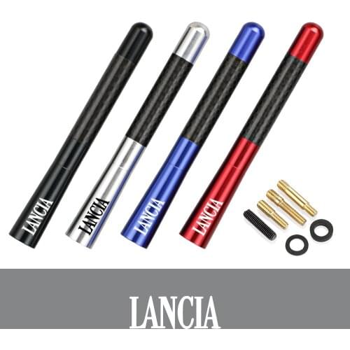 Car Antenna 12cm For Lancia Thema Delta Ypsilon Musa Voyager Stratos Automobiles Carbon Fiber Short Stubby Mast Radio Aerial