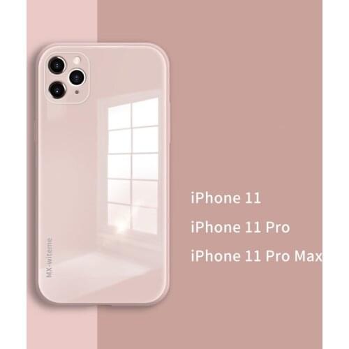 Original Liquid Tempered Glass Case For Iphone 11 12 Pro Max SE 2020 X XS XR XS Max 7 8 Plus Cell Phone Lens Protection Cover
