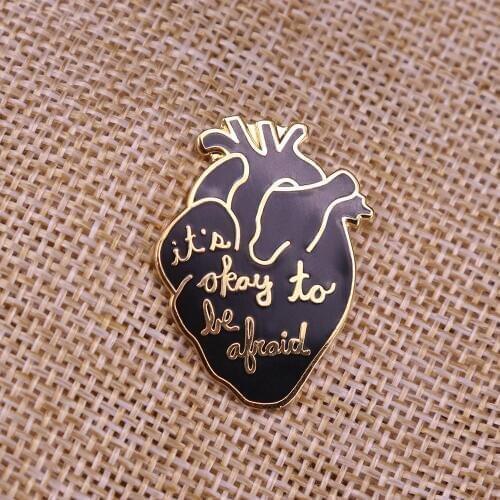 Heart enamel pin for doctors gift