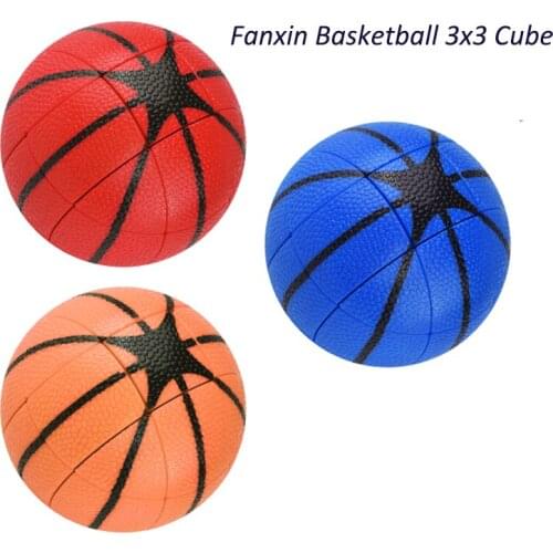 Fanxin Basketball 3x3 Magic Cube SpeedCube 3x3x3 Mind-Twisting Puzzles Toys Kids
