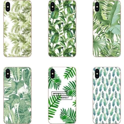 Amazing Green Jungle Palm Leaves Soft Tpu Phone Case For iPhone 11 Pro Max Plus Pro X XS Max XR 8 7 6S SE 4S 5 5C 5S SE 2020